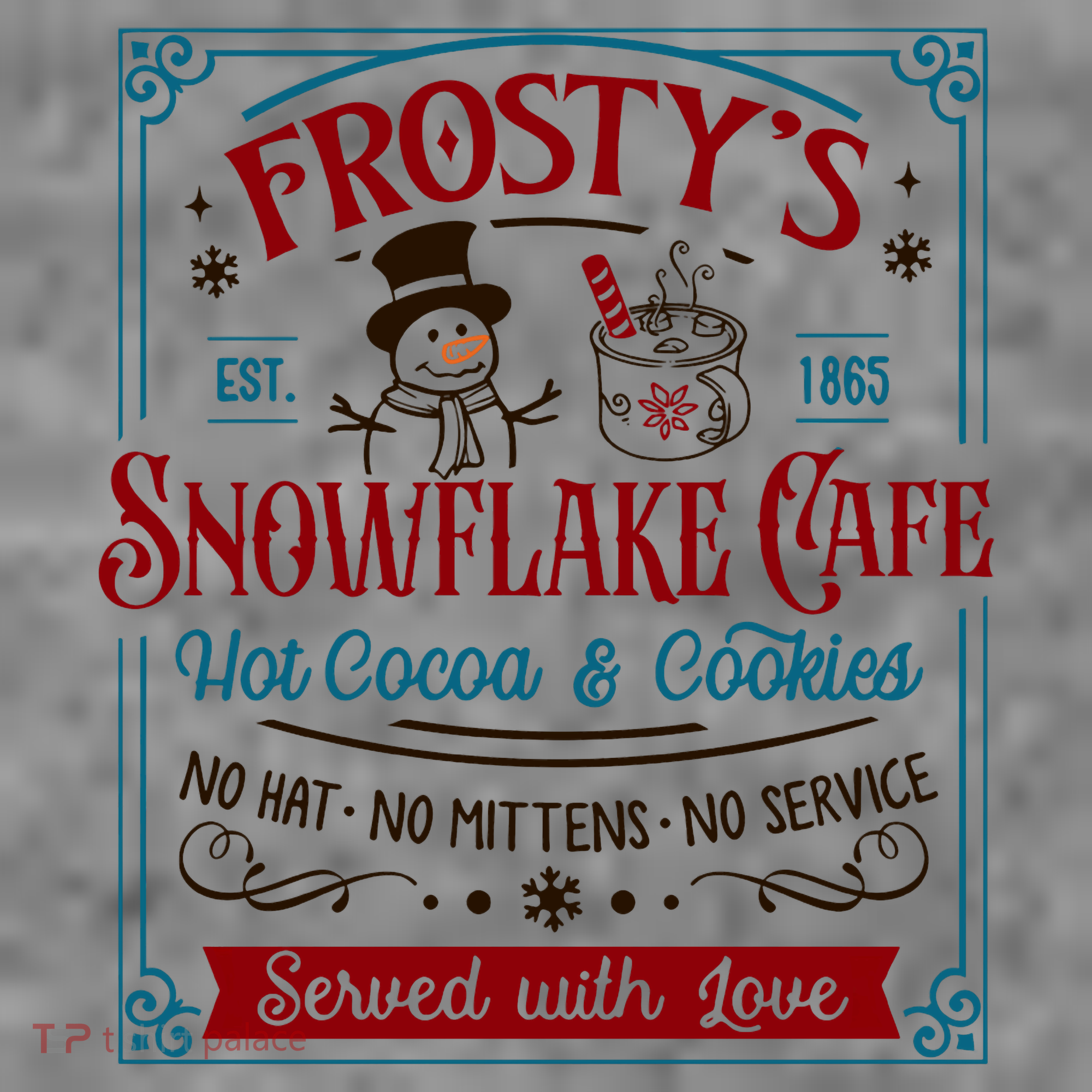 Old Fashioned FrostyS Snowflake Cafe Coffee Lovers Xmas Toddler Hoodie