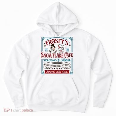 Old Fashioned FrostyS Snowflake Cafe Coffee Lovers Xmas Hoodie
