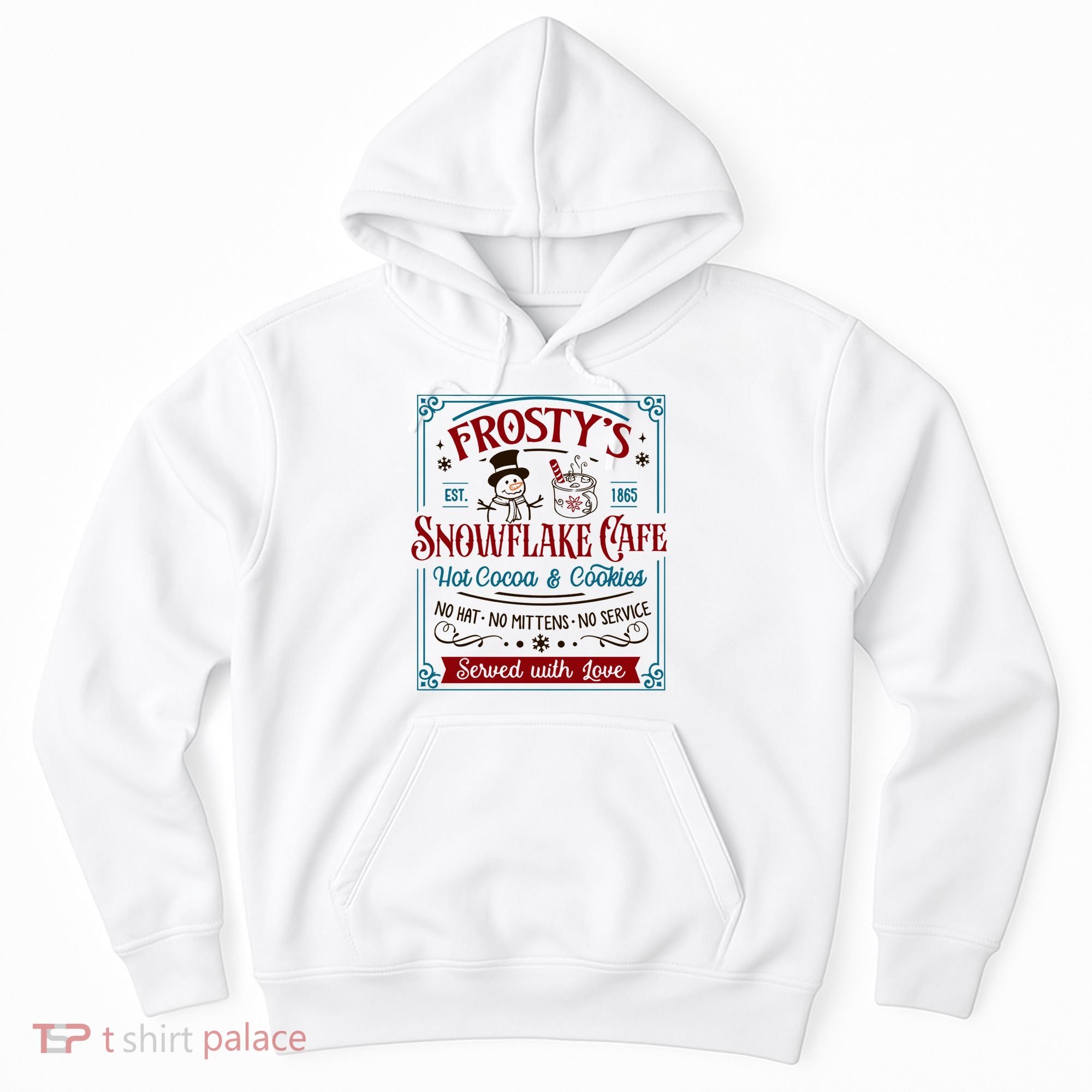Old Fashioned FrostyS Snowflake Cafe Coffee Lovers Xmas Hoodie