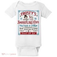 Old Fashioned FrostyS Snowflake Cafe Coffee Lovers Xmas Baby Bodysuit thumb 0
