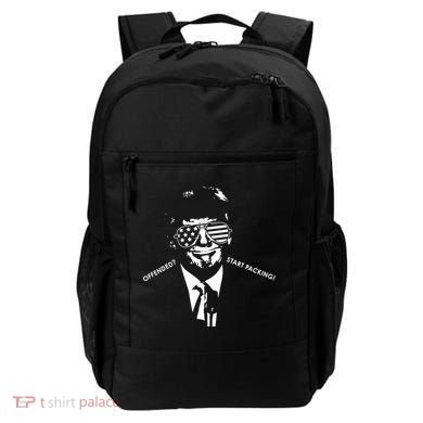Offended Start Packing Funny Trump Backpack