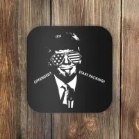 Offended Start Packing Funny Trump Coaster thumb 0
