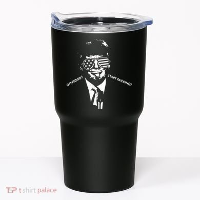 Offended Start Packing Funny Trump Tumbler