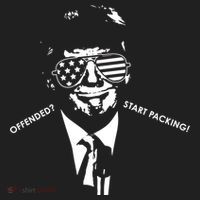 Offended Start Packing Funny Trump Tumbler thumb 3