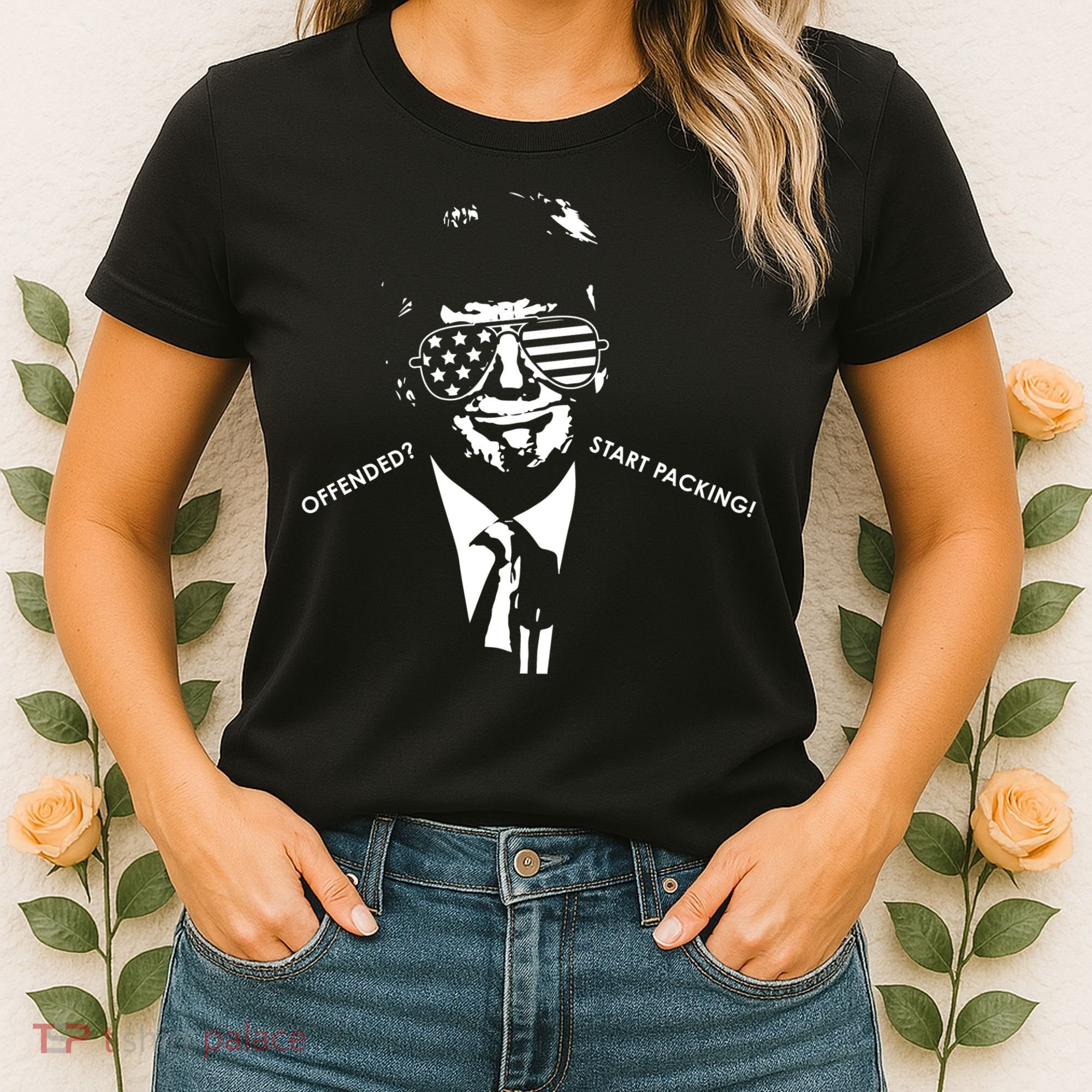 Offended Start Packing Funny Trump Women's T-Shirt