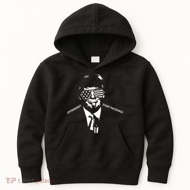 Offended Start Packing Funny Trump Kids Hoodie