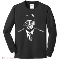 Offended Start Packing Funny Trump Kids Long Sleeve Shirt thumb 0