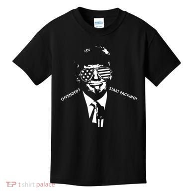 Offended Start Packing Funny Trump Kids T-Shirt
