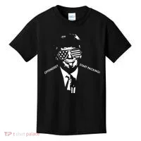 Offended Start Packing Funny Trump Kids T-Shirt thumb 0