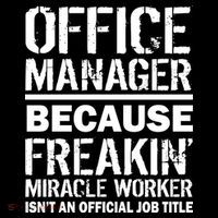 Office Manager Miracle Worker Job Title Backpack thumb 2