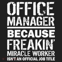 Office Manager Miracle Worker Job Title Tumbler thumb 3