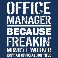 Office Manager Miracle Worker Job Title Sweatshirt thumb 3