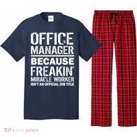 Office Manager Miracle Worker Job Title Pajama Set thumb 0