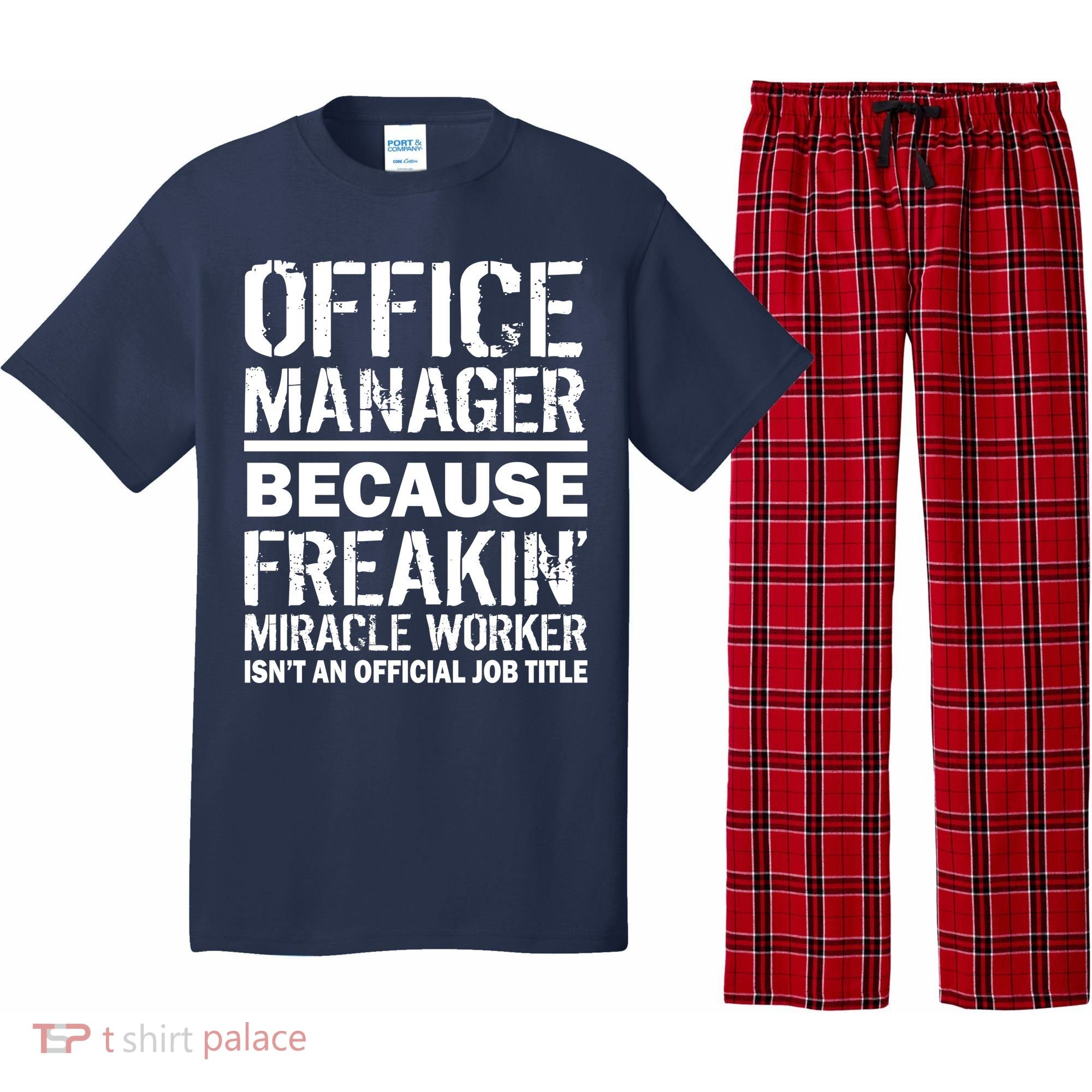 Office Manager Miracle Worker Job Title Pajama Set