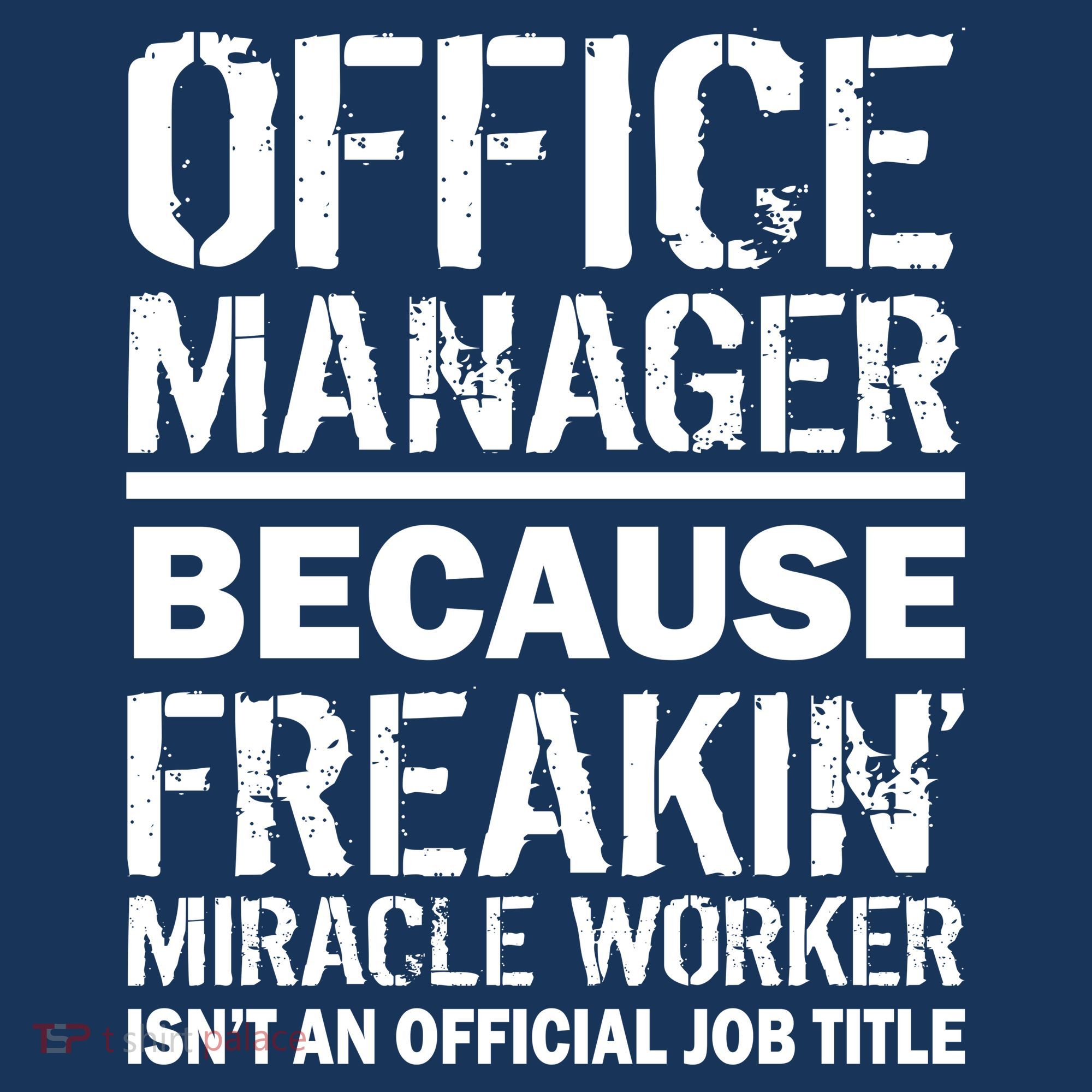 Office Manager Miracle Worker Job Title Hat