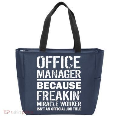 Office Manager Miracle Worker Job Title Tote Bag