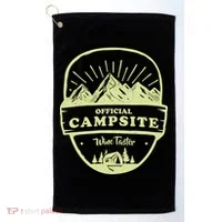 Official Campsite Wine Taster Golf Towel thumb 0