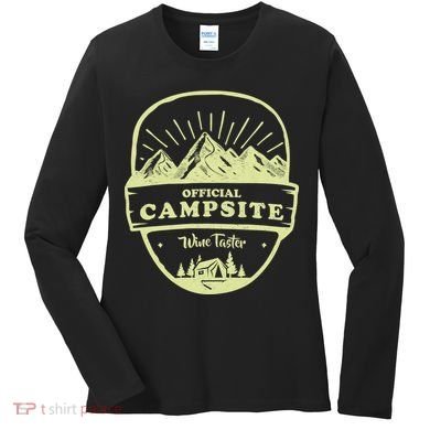 Official Campsite Wine Taster Women's Long Sleeve Shirt