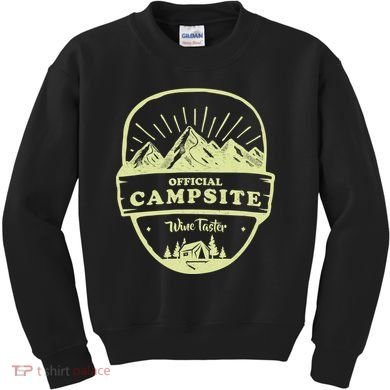 Official Campsite Wine Taster Kids Sweatshirt