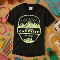 Official Campsite Wine Taster Kids T-Shirt thumb 3