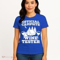Official Campsite Wine Tester Women's T-Shirt thumb 4