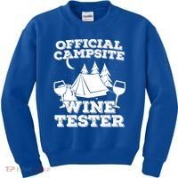 Official Campsite Wine Tester Kids Sweatshirt thumb 0
