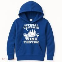 Official Campsite Wine Tester Kids Hoodie thumb 0