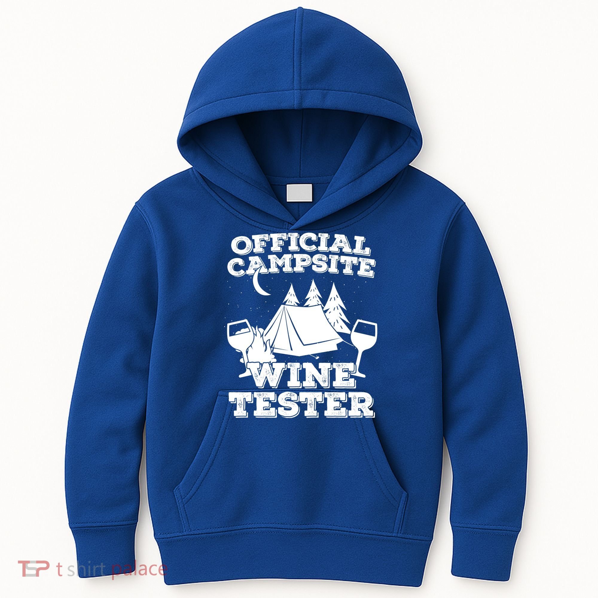 Official Campsite Wine Tester Kids Hoodie