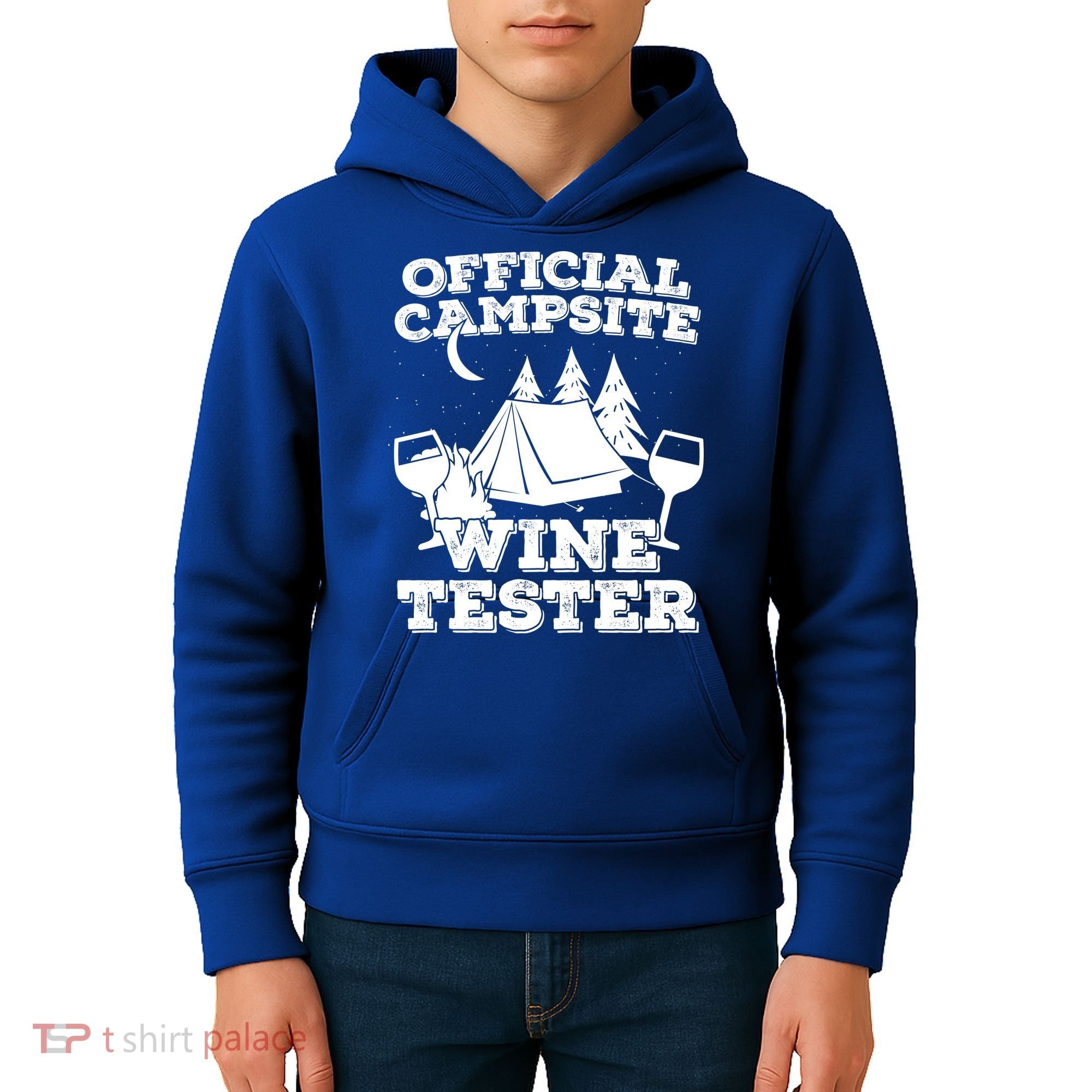 Official Campsite Wine Tester Kids Hoodie