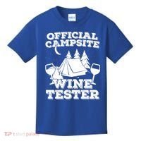 Official Campsite Wine Tester Kids T-Shirt thumb 0