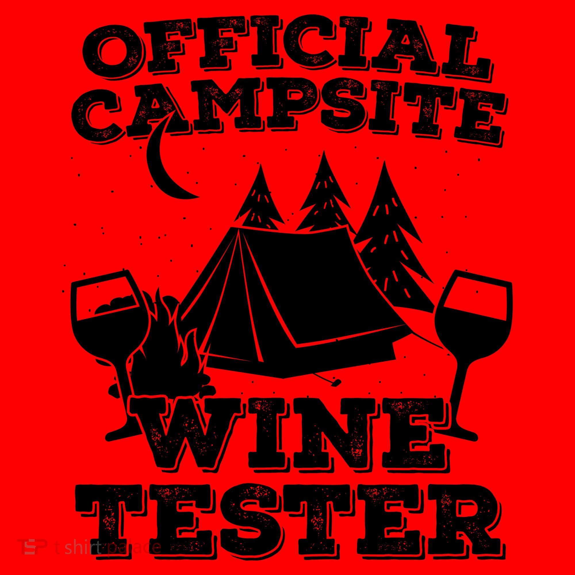 Official Campsite Wine Tester Santa Hat