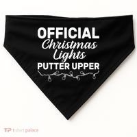 Official Christmas Light Putter Upper USA-Made Doggie Bandana thumb 0