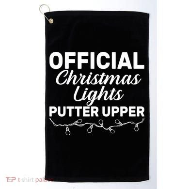 Official Christmas Light Putter Upper Golf Towel