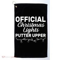 Official Christmas Light Putter Upper Golf Towel thumb 0