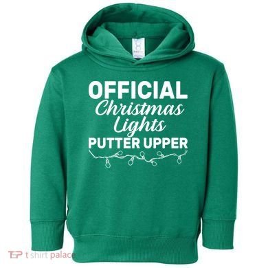 Official Christmas Light Putter Upper Toddler Hoodie