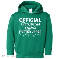 Official Christmas Light Putter Upper Toddler Hoodie thumb 0