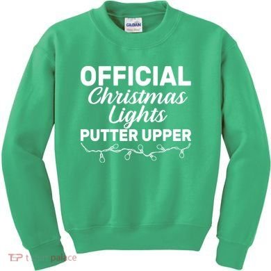 Official Christmas Light Putter Upper Kids Sweatshirt