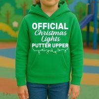 Official Christmas Light Putter Upper Kids Hoodie thumb 3