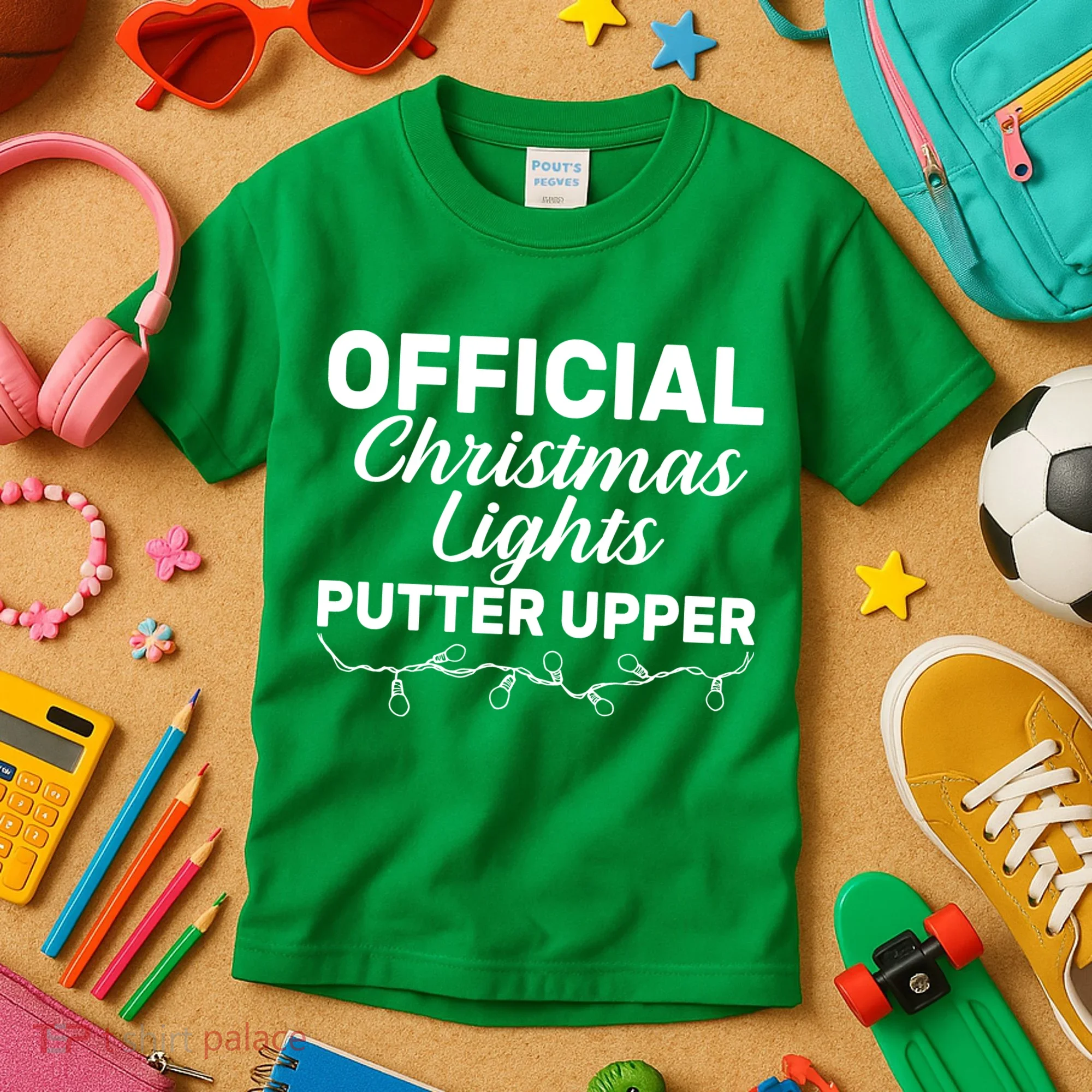 Official Christmas Light Putter Upper Kids T-Shirt