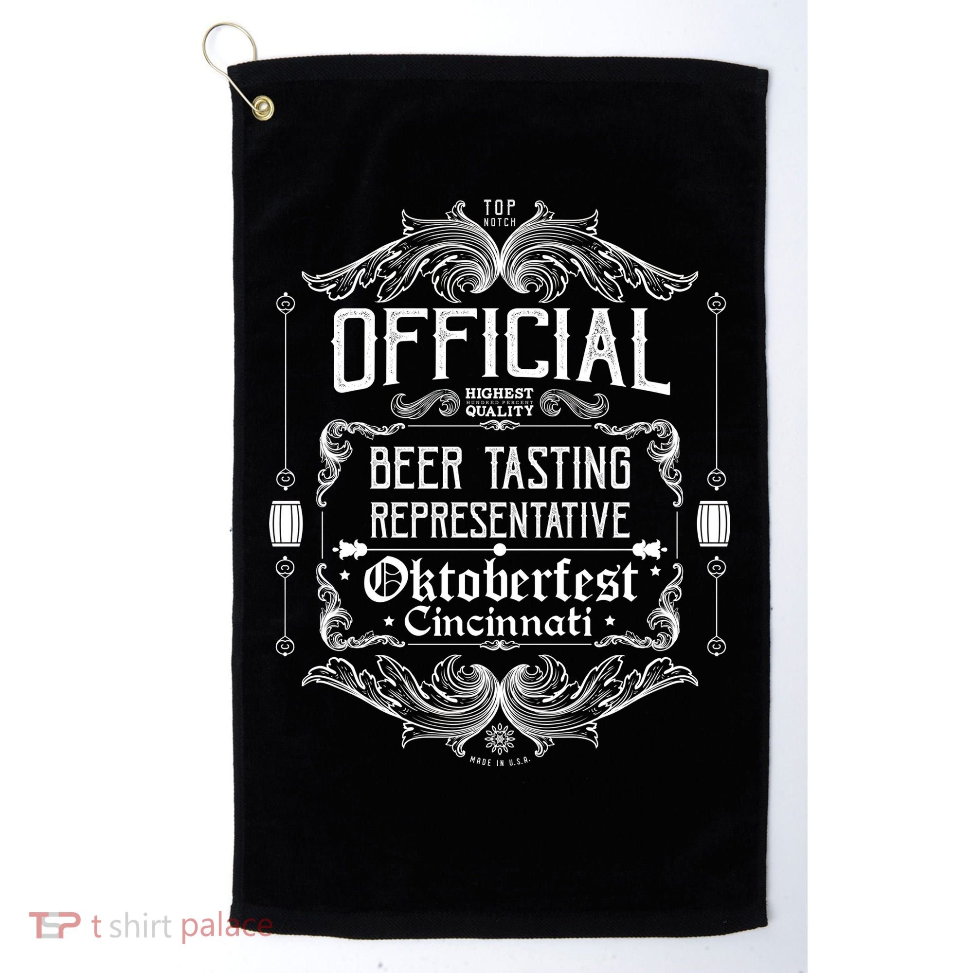 Official Cincinnati Oktoberfest Beer Tasting Representative Golf Towel