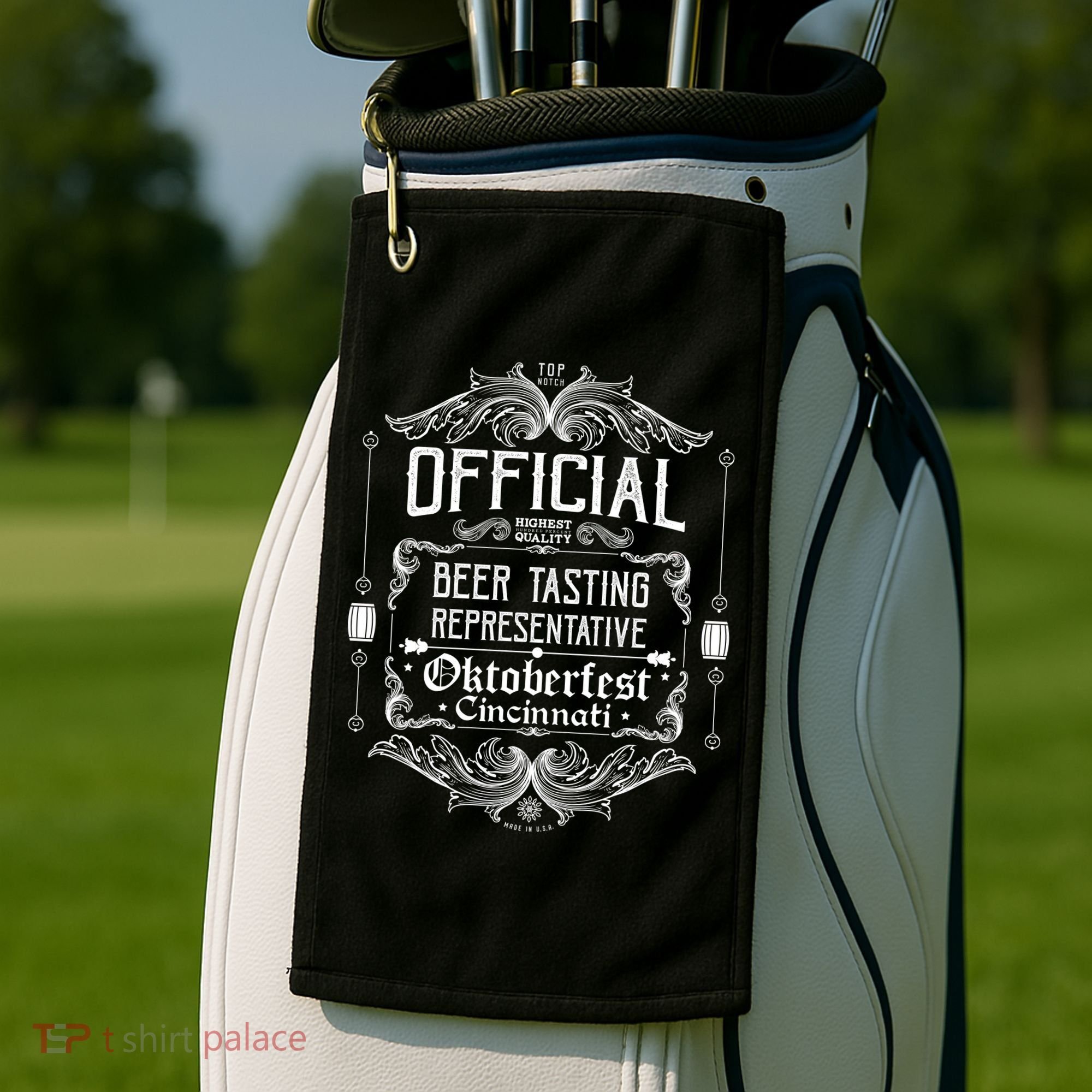 Official Cincinnati Oktoberfest Beer Tasting Representative Golf Towel