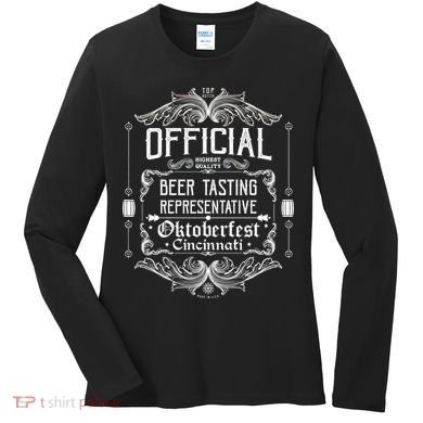 Official Cincinnati Oktoberfest Beer Tasting Representative Women's Long Sleeve Shirt