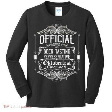 Official Cincinnati Oktoberfest Beer Tasting Representative Kids Long Sleeve Shirt