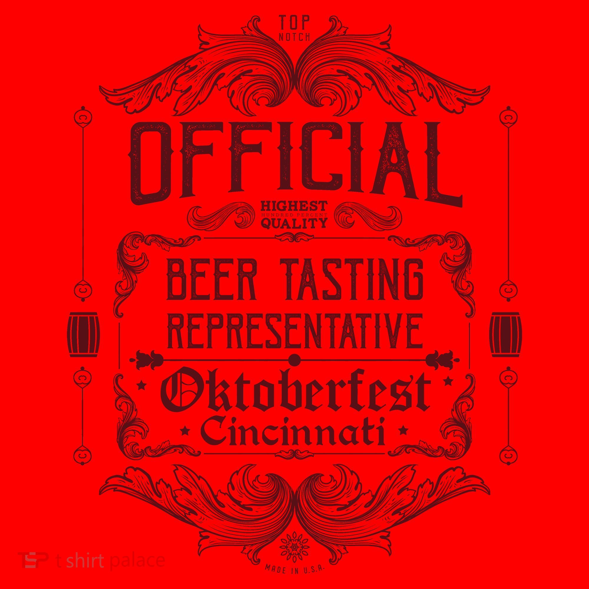 Official Cincinnati Oktoberfest Beer Tasting Representative Santa Hat