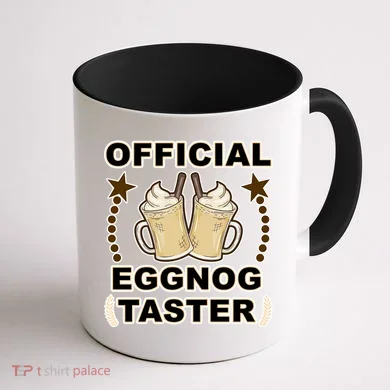 Official Eggnog Taster Coffee Mug back