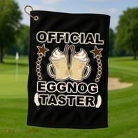 Official Eggnog Taster Golf Towel thumb 1