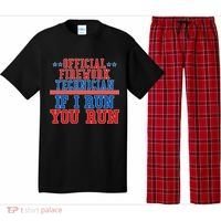 Official Firework Technician If I Run You Run 4th of July Pajama Set thumb 0