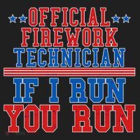 Official Firework Technician If I Run You Run 4th of July Golf Towel thumb 3