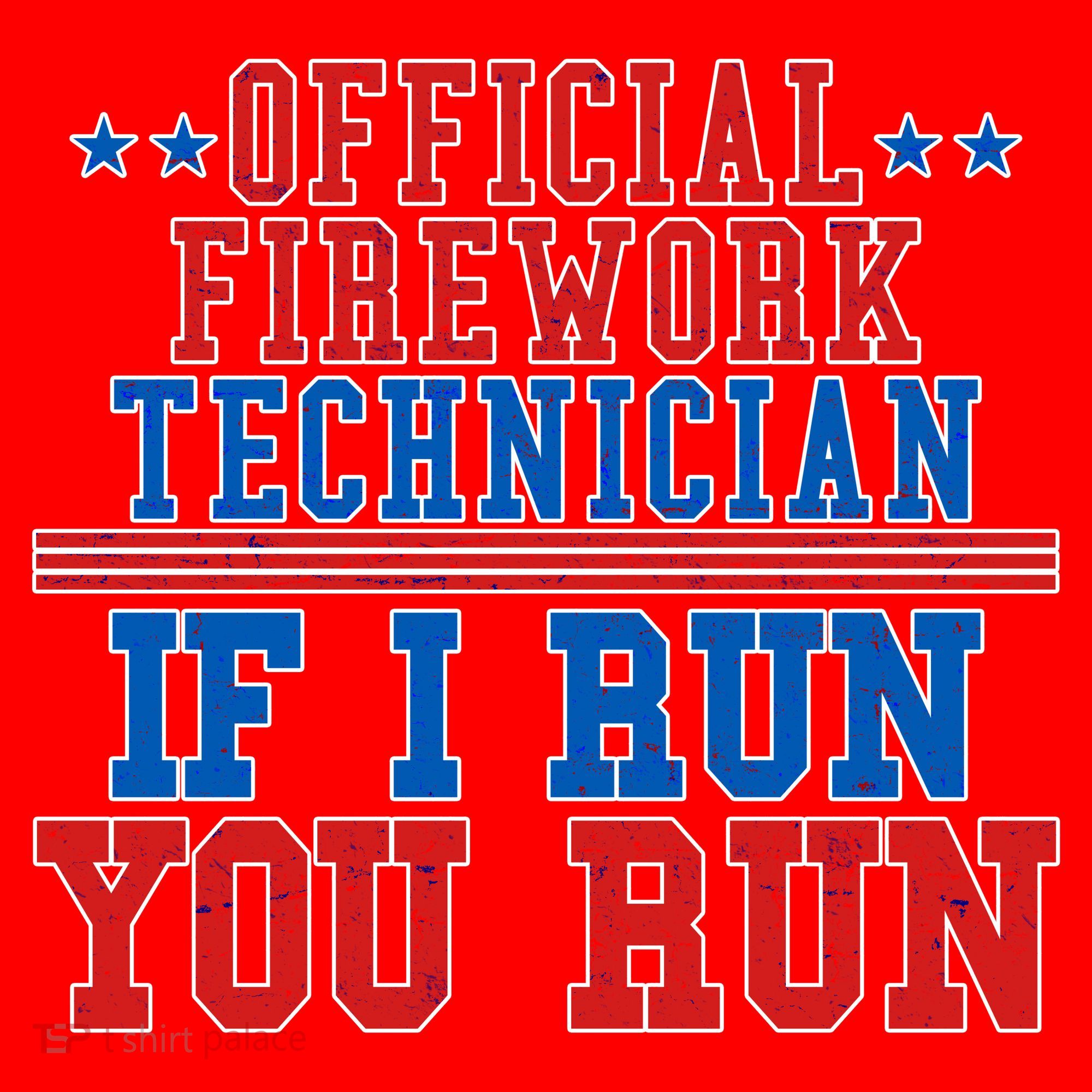 Official Firework Technician If I Run You Run 4th of July Santa Hat