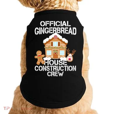 Official Gingerbread House Construction Crew Doggie Tank